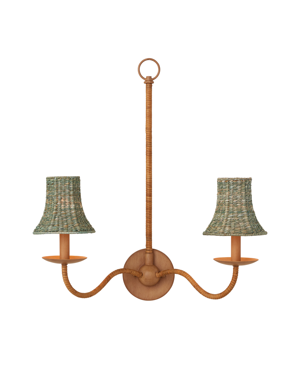 Currey & Co. Bell Light Teal Chandelier Shade 0900-0042