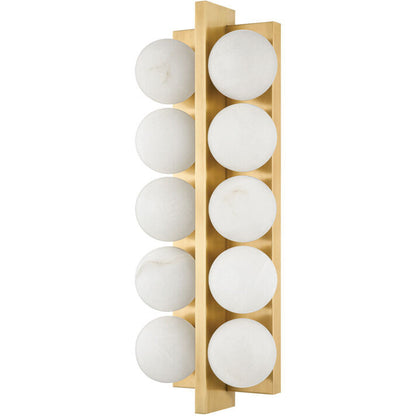 Corbett Lighting EMILLE Wall Sconce in Vintage Brass 357-10-VB