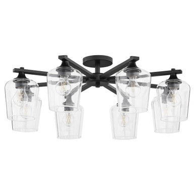 Quorum  Veno 8 Light Ceiling Mount - Matte Black 358-8-59