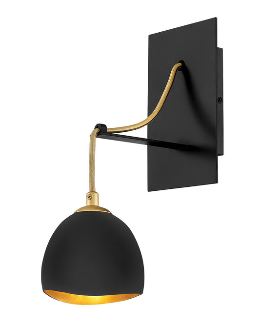 Hinkley Lighting Nula Single Light Sconce Shell Black 35900SHB