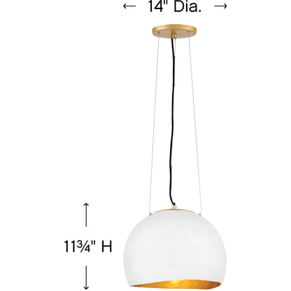 Hinkley Lighting Nula Medium Pendant Shell White 35904SHW