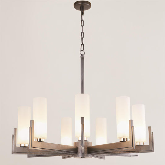 Global Views Stoic Chandelier Ombre Nickel 7.91005