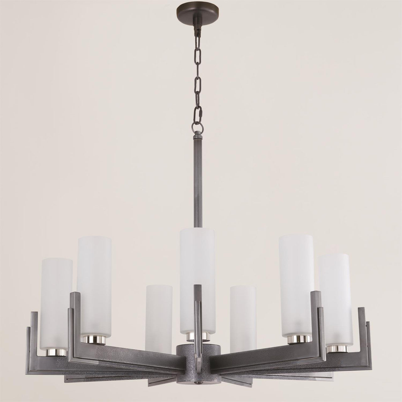 Global Views Stoic Chandelier Ombre Nickel 7.91005