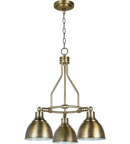 Craftmade 3 Light Down Chandelier in Legacy Brass 35923-LB