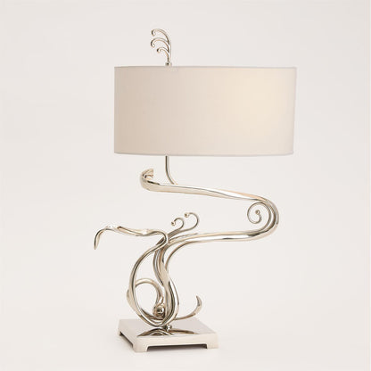 Global Views Fete Table Lamp Nickel 7.91198