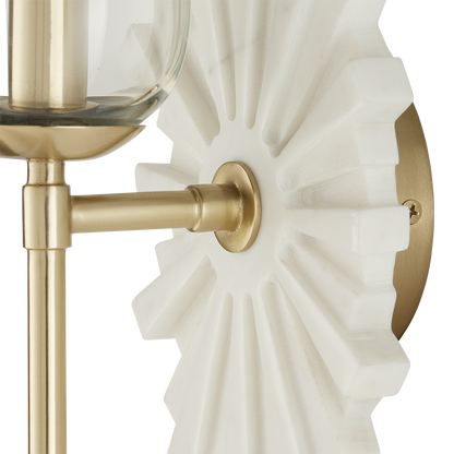 Currey & Co. Benthos White Wall Sconce 5800-0026