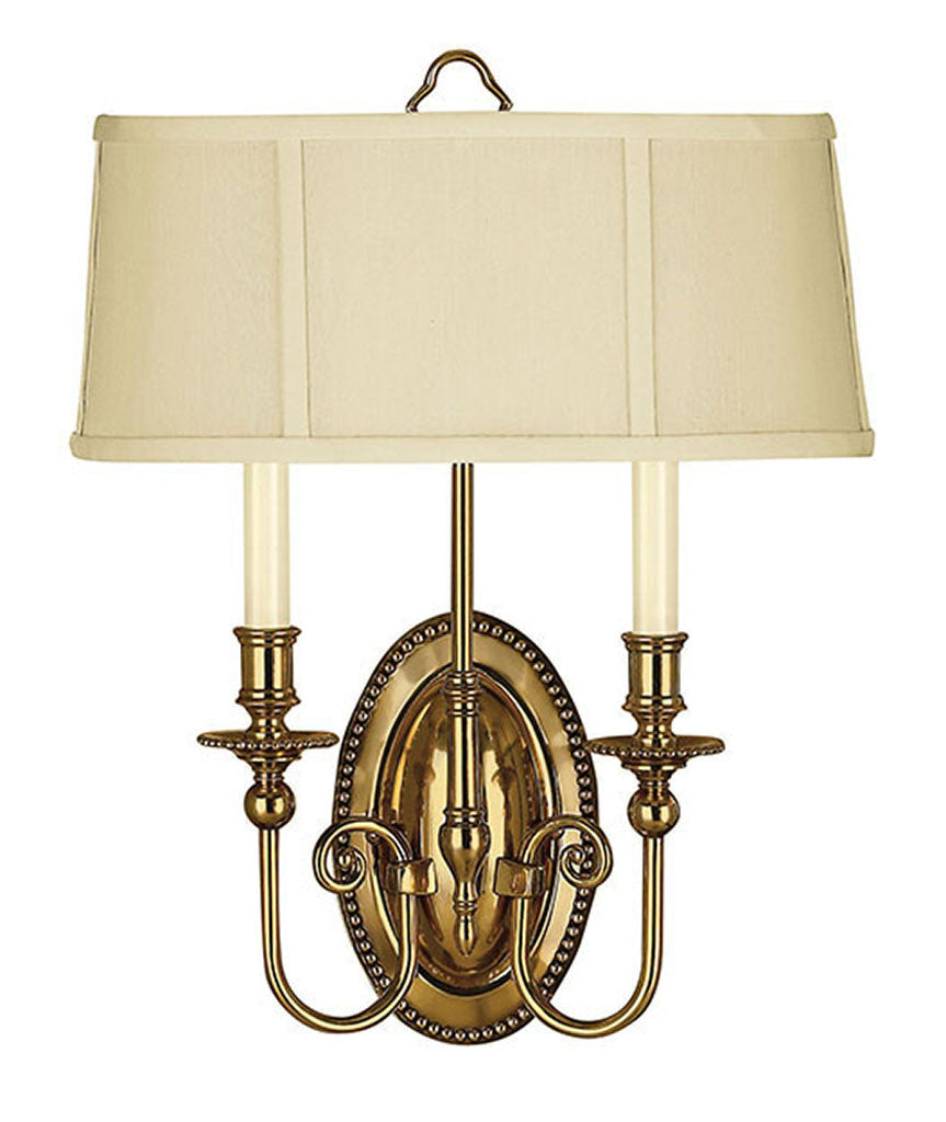 Hinkley Lighting Cambridge Two Light Sconce Burnished Brass 3610BB