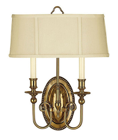 Hinkley Lighting Cambridge Two Light Sconce Burnished Brass 3610BB