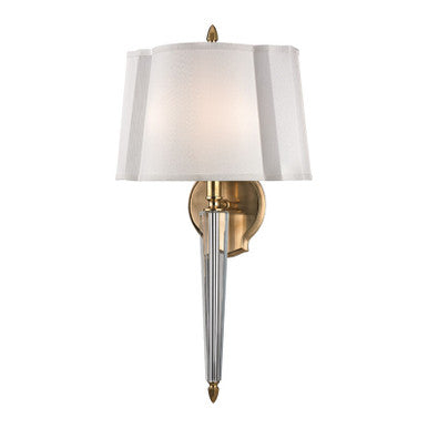 Hudson Valley Lighting Oyster Bay Wall Sconce in Aged Brass 3611-AGB