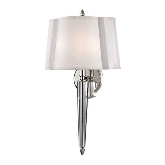 Hudson Valley Lighting Oyster Bay Wall Sconce in Polished Nickel 3611-PN