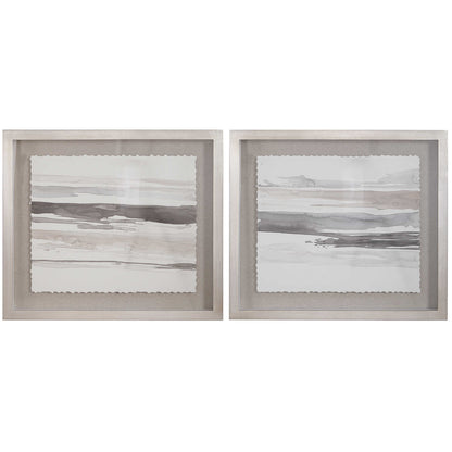 Uttermost Neutral Landscape Framed Prints Set/2 36114