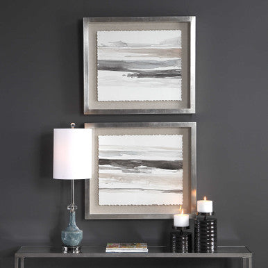 Uttermost Neutral Landscape Framed Prints Set/2 36114