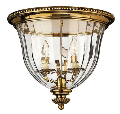 Hinkley Lighting Cambridge Small Flush Mount Burnished Brass 3612BB