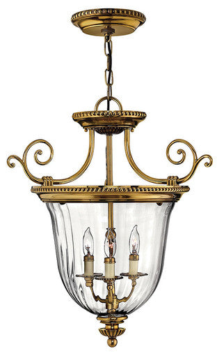 Hinkley Lighting Cambridge Medium Convertible Pendant Burnished Brass 3613BB