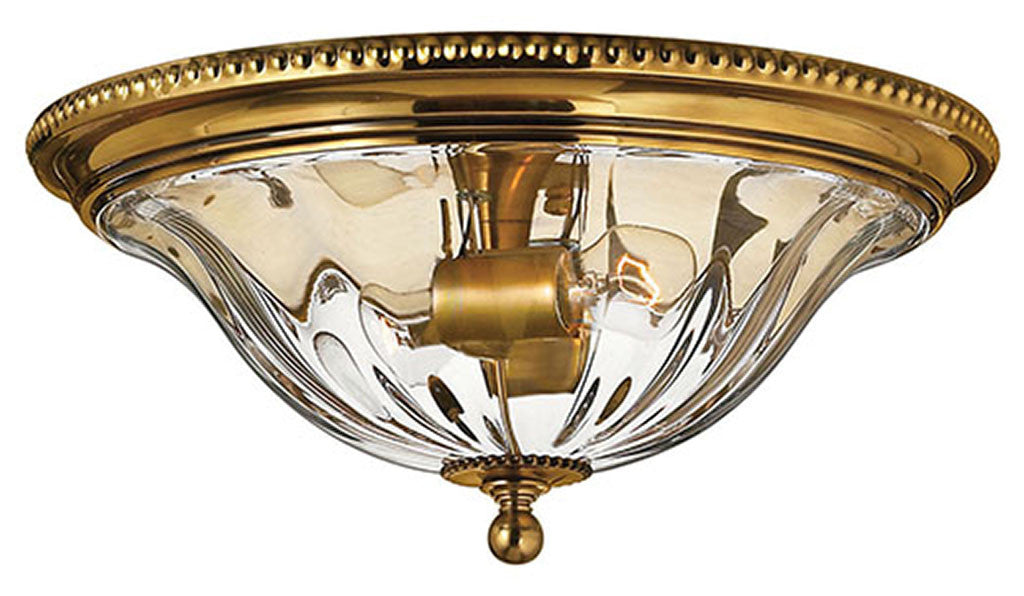 Hinkley Lighting Cambridge Medium Flush Mount Burnished Brass 3616BB