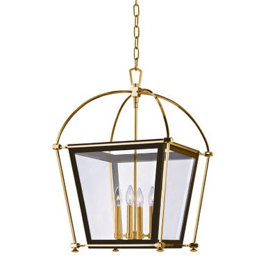 Hudson Valley Lighting Hollis Lantern in Aged Brass 3618-AGB