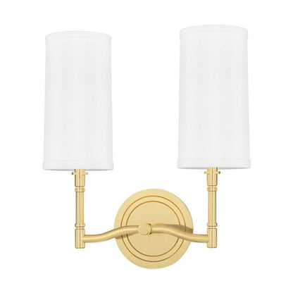 Hudson Valley Lighting Dillon Wall Sconce in Aged Brass 362-AGB