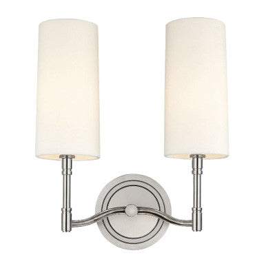 Hudson Valley Lighting Dillon Wall Sconce in Polished Nickel 362-PN