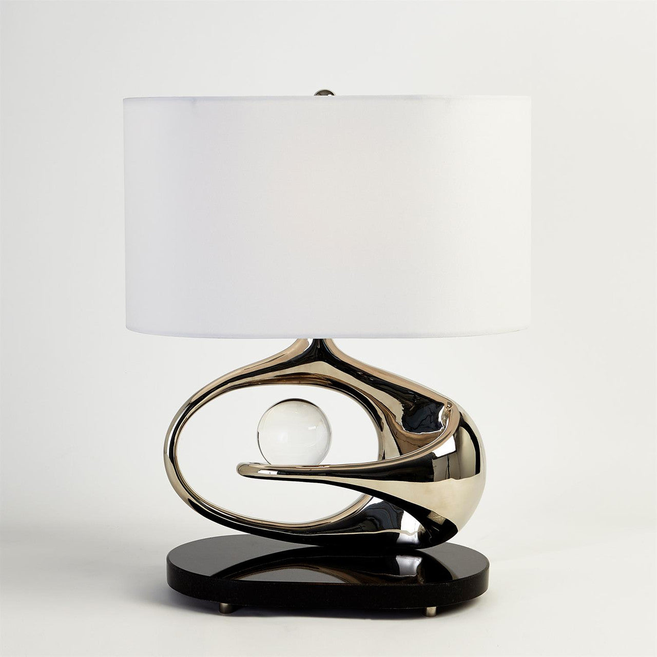 Global Views Orbit Lamp Nickel 9.93400