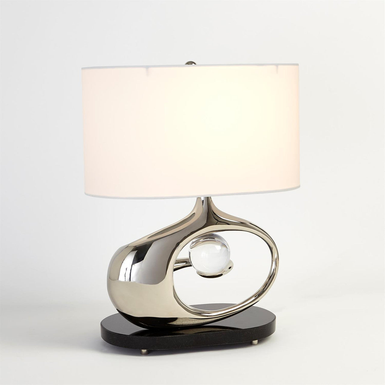 Global Views Orbit Lamp Nickel 9.93400