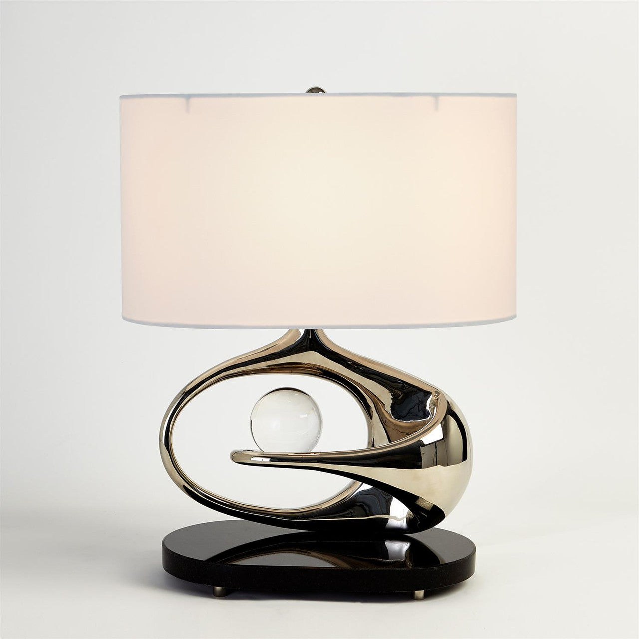 Global Views Orbit Lamp Nickel 9.93400