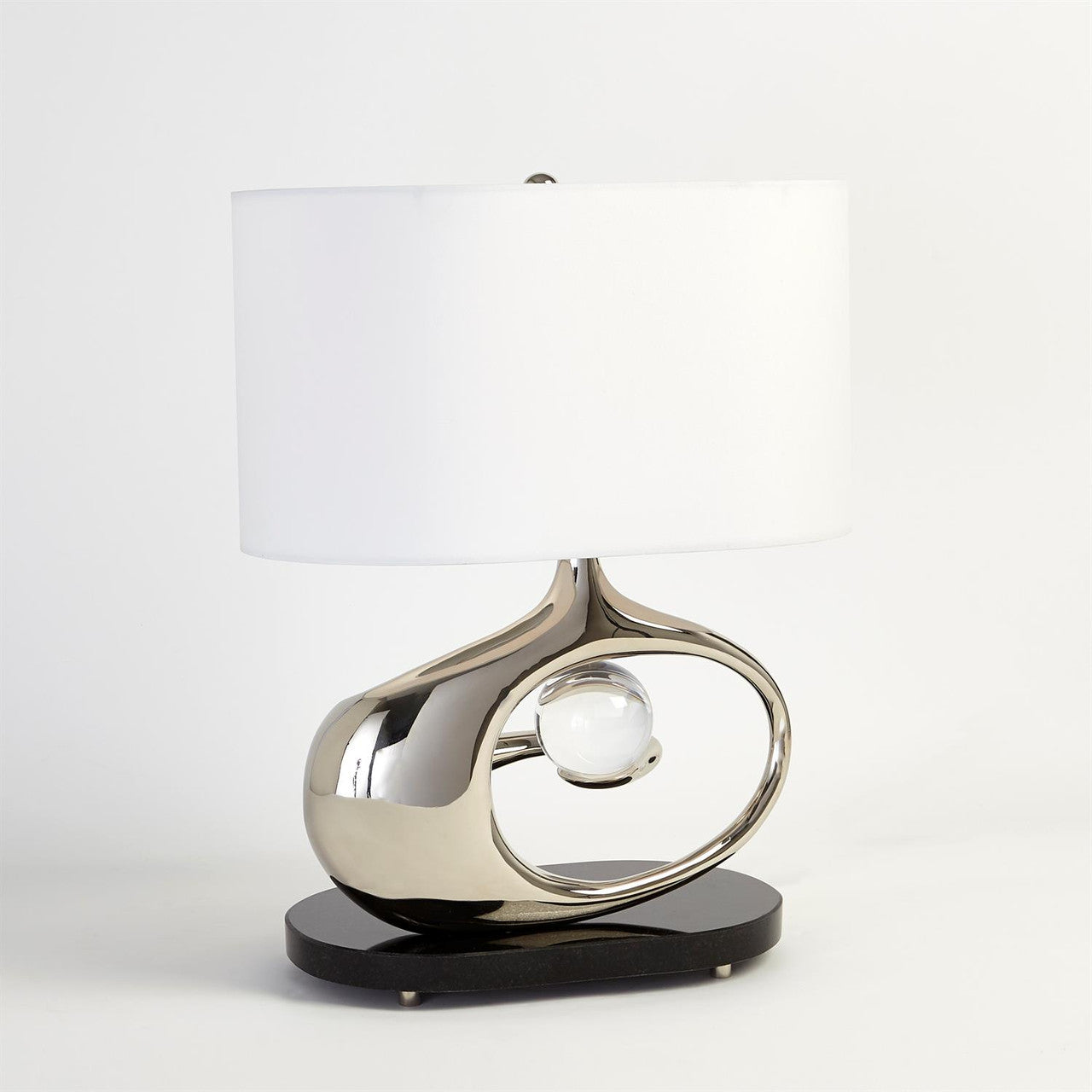 Global Views Orbit Lamp Nickel 9.93400