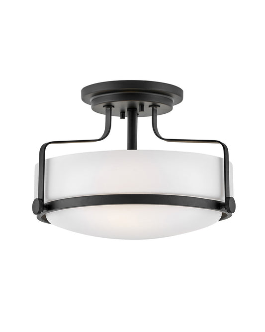 Hinkley Lighting Harper Medium Semi-Flush Mount Black 3641BK