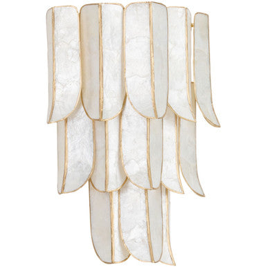 Corbett Lighting CARTAGENA Wall Sconce in Vintage Gold Leaf 365-03-VGL