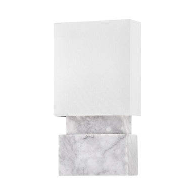 Hudson Valley Lighting Haight Wall Sconce in White Marble 3652-WM