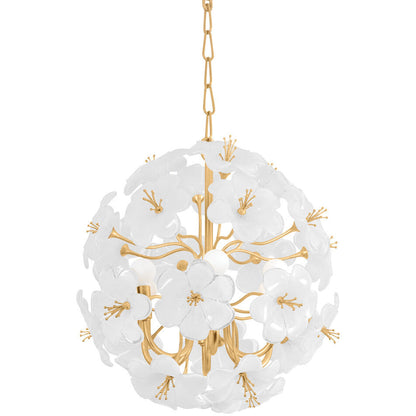 Corbett Lighting HYGEA Chandelier in Gold Leaf 367-22-GL