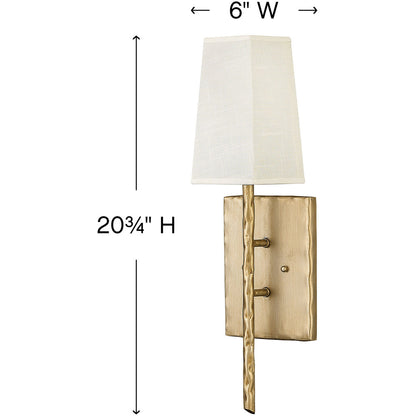 Hinkley Lighting Tress Single Light Sconce Champagne Gold 3670CPG