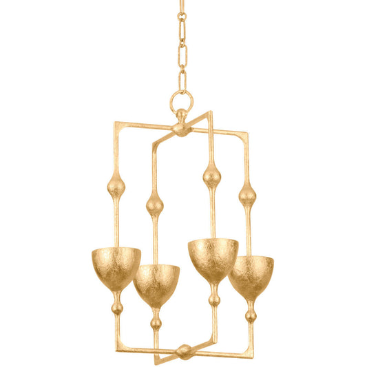 Corbett Lighting ANTALYA Lantern in Vintage Gold Leaf 368-16-VGL