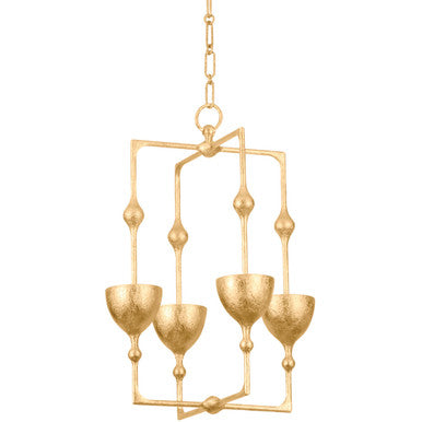 Corbett Lighting ANTALYA Lantern in Vintage Gold Leaf 368-16-VGL