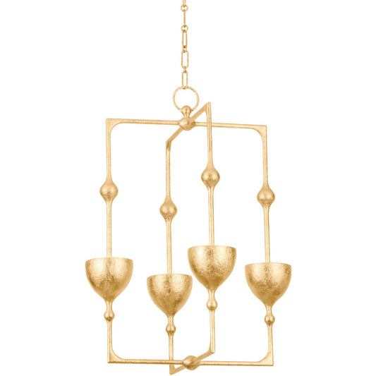 Corbett Lighting ANTALYA Lantern in Vintage Gold Leaf 368-22-VGL