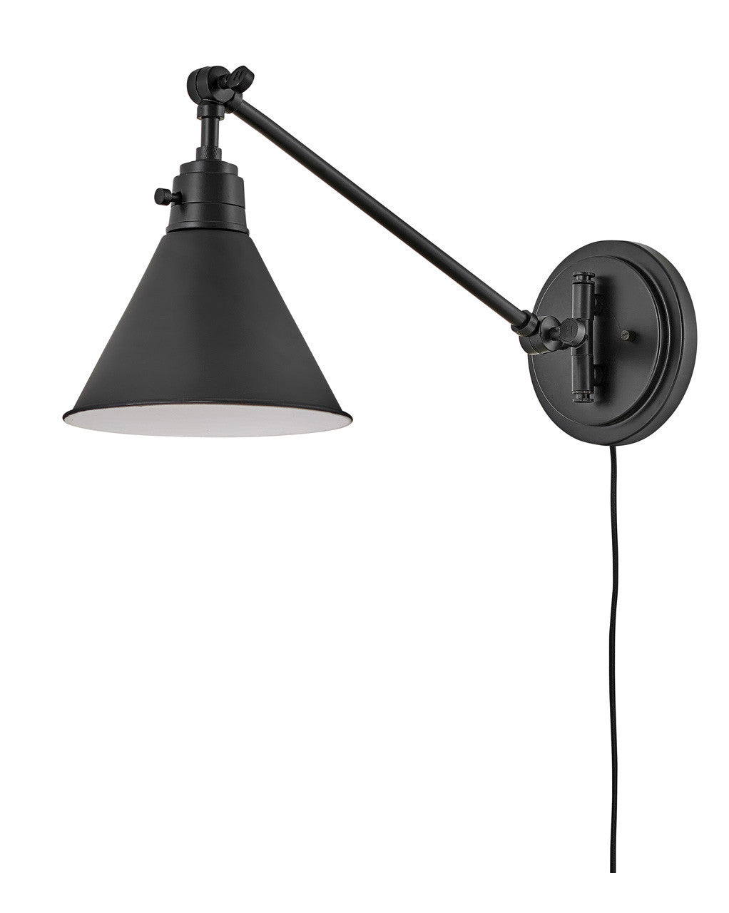 Hinkley Lighting Arti Small Single Light Sconce Black 3690BK