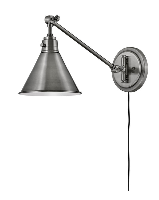 Hinkley Lighting Arti Small Single Light Sconce Polished Antique Nickel 3690PL