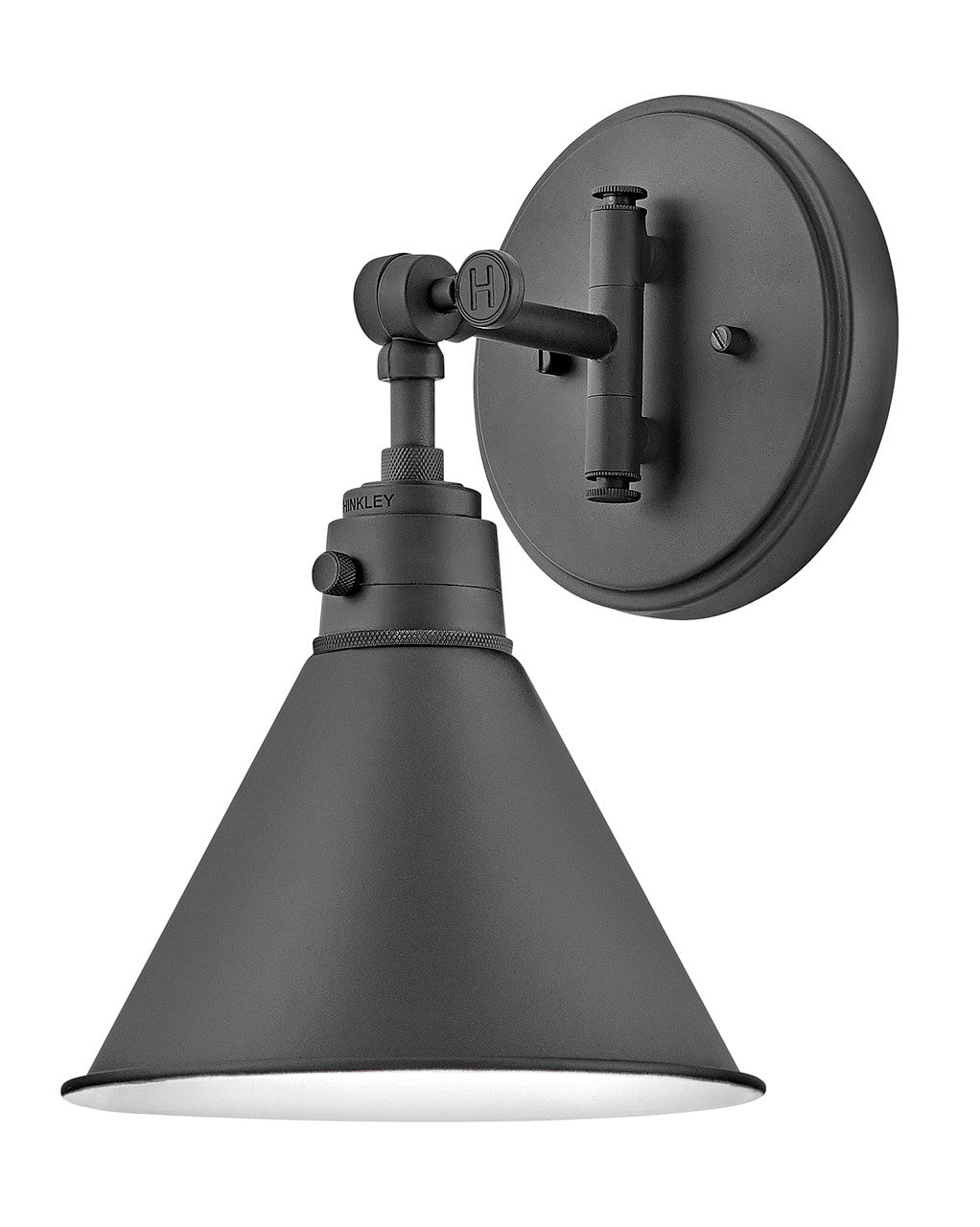 Hinkley Lighting Arti Small Single Light Sconce Black 3691BK