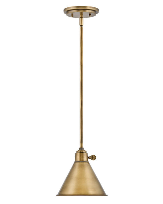 Hinkley Lighting Arti Small Pendant Heritage Brass 3697HB