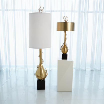 Global Views Twig Bulb Floor Lamp Brass 9.91964