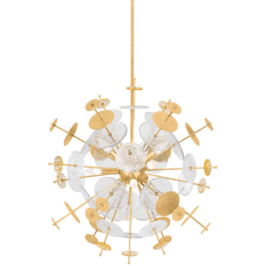 Corbett Lighting GLEASON Chandelier in Vintage Gold Leaf 371-29-VGL