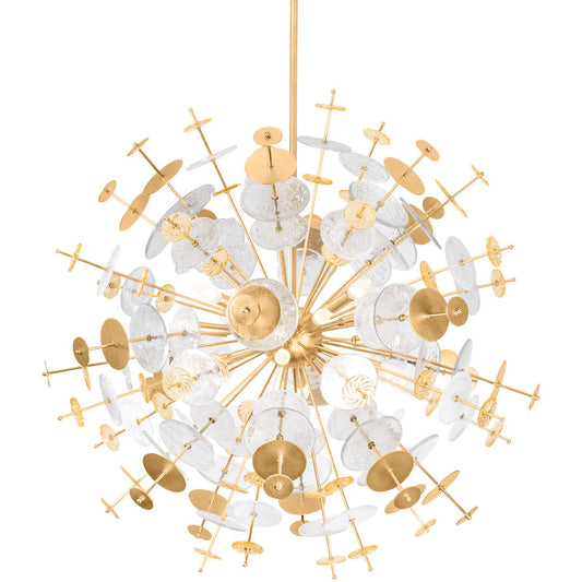 Corbett Lighting GLEASON Chandelier in Vintage Gold Leaf 371-37-VGL