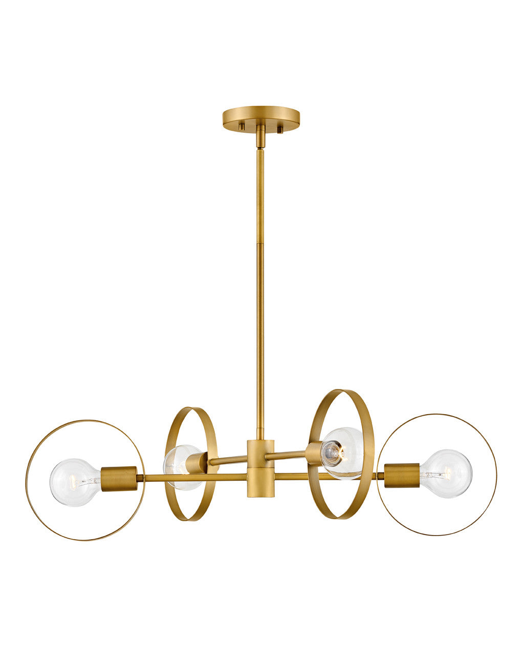 Hinkley Lighting Desi Medium Single Tier Lacquered Brass 37294LCB