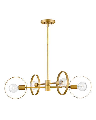 Hinkley Lighting Desi Medium Single Tier Lacquered Brass 37294LCB