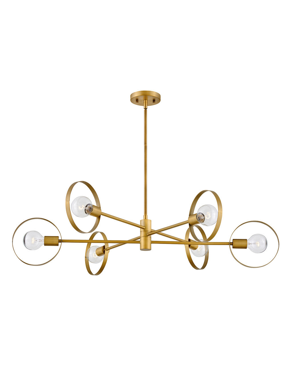 Hinkley Lighting Desi Large Single Tier Lacquered Brass 37296LCB