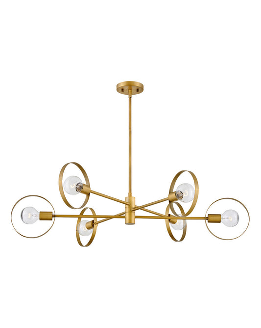 Hinkley Lighting Desi Large Single Tier Lacquered Brass 37296LCB