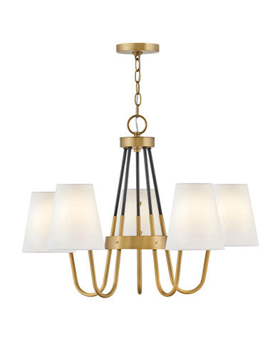 Hinkley Lighting Aston Medium Single Tier Heritage Brass 37385HB