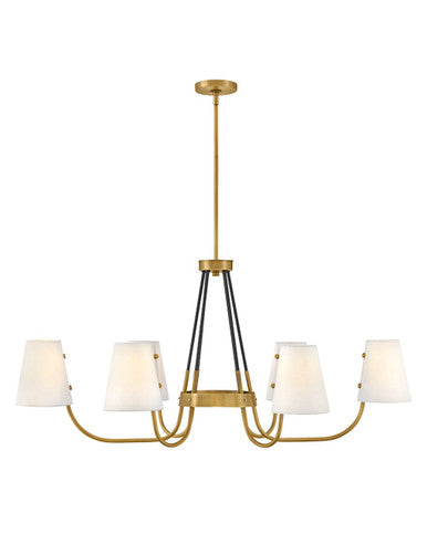 Hinkley Lighting Aston Six Light Linear in Heritage Brass 37388HB