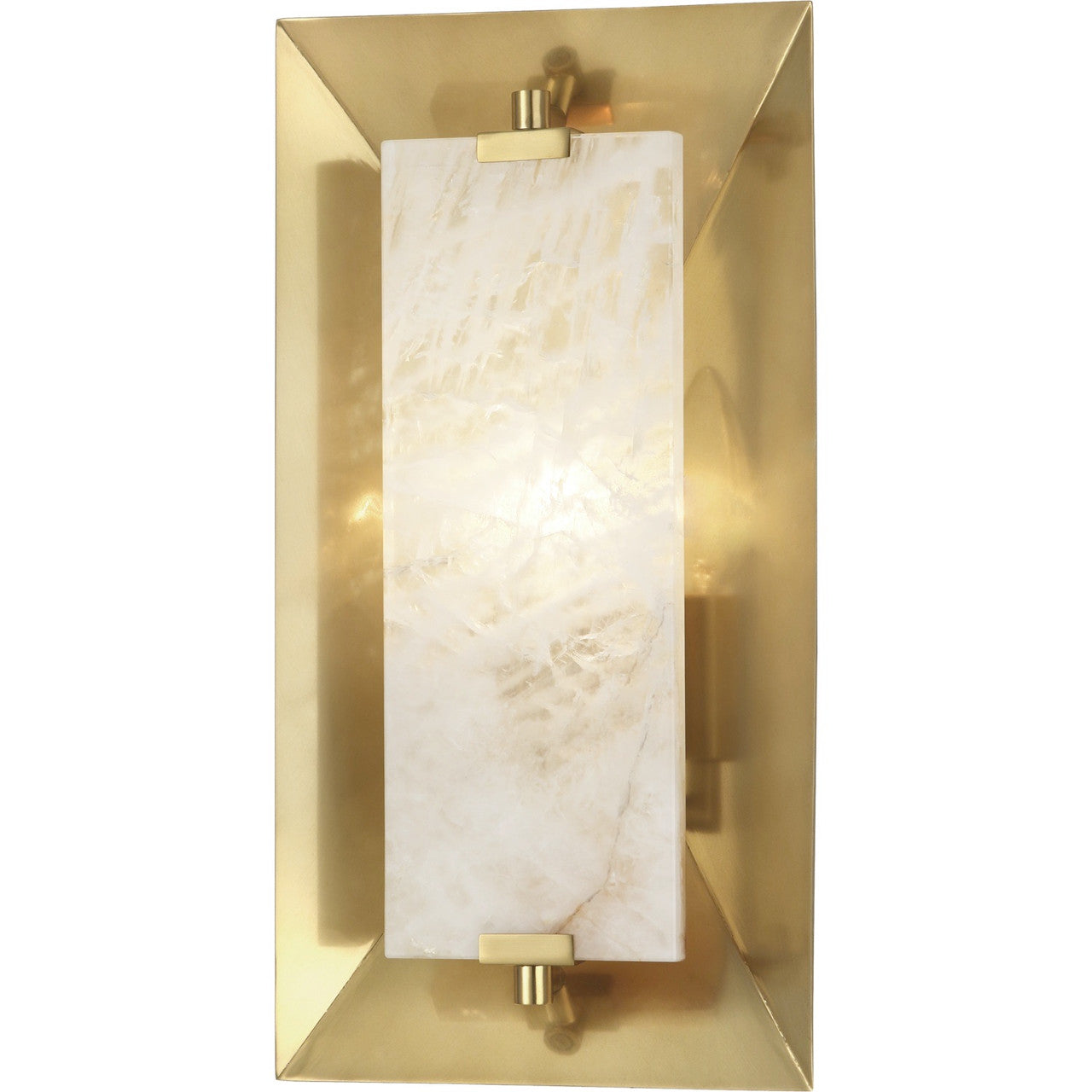 Robert Abbey Gemma Wall Sconce in Modern Brass Finish w/ Rock Crystal Accent 373