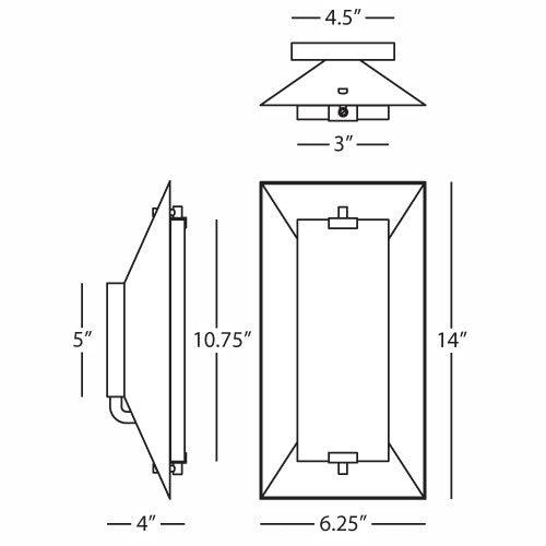 Robert Abbey  Gemma Wall Sconce in Modern Brass Finish with Rock Crystal Accent 373