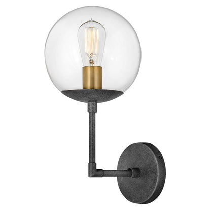 Hinkley Lighting Warby Single Light Sconce Aged Zinc 3742DZ